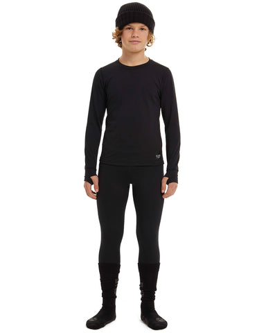 BOYS CREW NECK TOP - TRUE BLACK