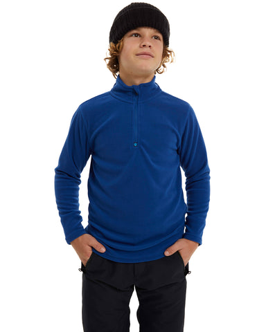 BOYS MICROFLEECE 1/4 ZIP - SODALITE BLUE