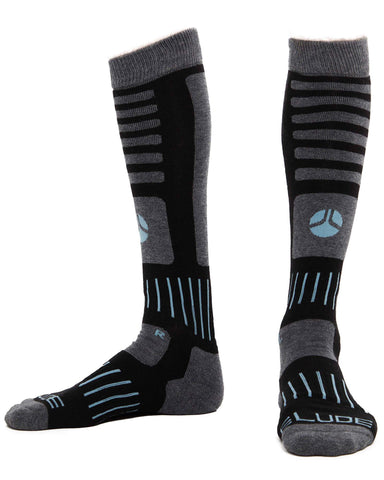 ELUDE ULTIMATE TECH SOCK - TRUE BLACK