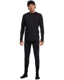 MENS CREW NECK TOP - TRUE BLACK