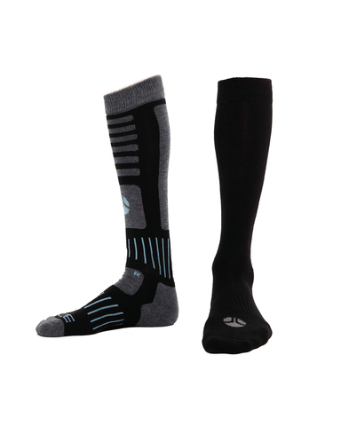 ELUDE 2 PACK SOCK - TRUE BLACK